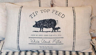 Tip Top Feed Farmhouse Stripe King Pillow Sham - The Fox Decor